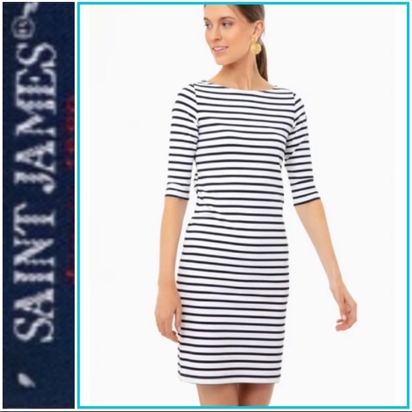 Saint James Dresses & Skirts - St. James Propiano II Striped Nautical Dress Sz M